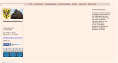 Desktop Screenshot of gaestehaus-reichshof.de